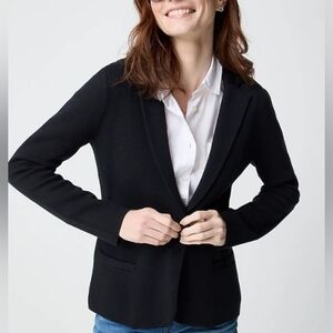 Jcrew Schoolboy sweater blazer Cotton Black Large #218